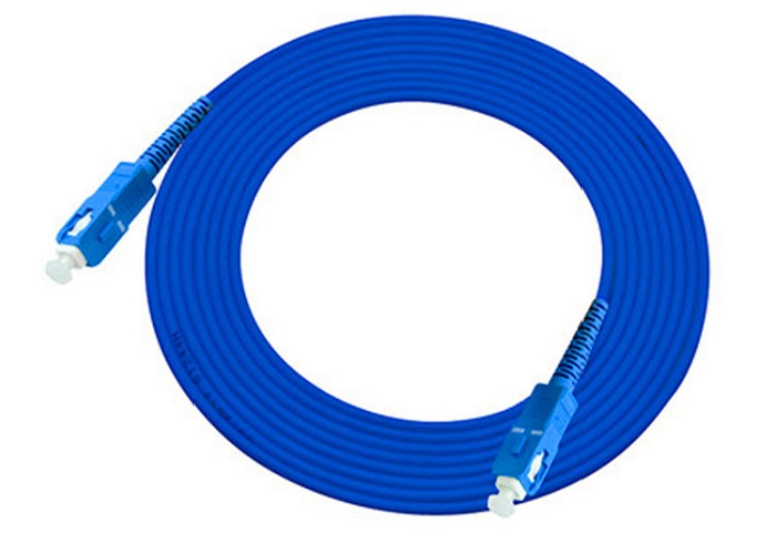 SC UPC SC UPC Patchcord Armored 1m to 15m Simplex Ftth Cable PVC Fibra Optica Patch Cable