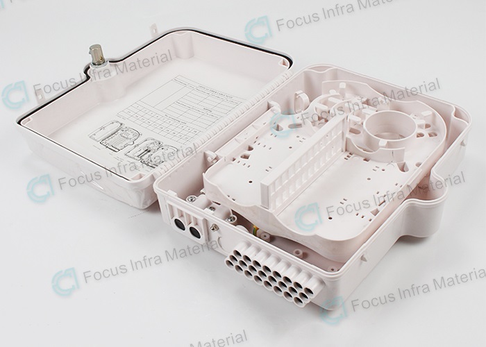 ABS Aerial Fiber Optic Distribution Box 24 Cores Pole Mounted