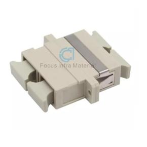 Fiber Optical Adapter SC PC MM DX With Flange Beige Color