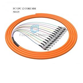 Fiber Optic Pigtail LSZH Jacket Cable Patch Cord 12 Fibers SC/APC LC/UPC ST/UPC APC Waterproof Bunch Fiber Optic Pigtail