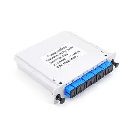 LGX Box Type PLC Splitter Fiber Optic Cassette Card Inserting Modular With SC/UPC Connector 1x8 Cassette