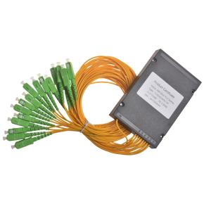 16core Fiber Optic ABS Type PLC Splitter ABS Box PLC Spltter   FTTH SC APC UPC Connector Fiber Optic PLC Fiber Optic Splitter