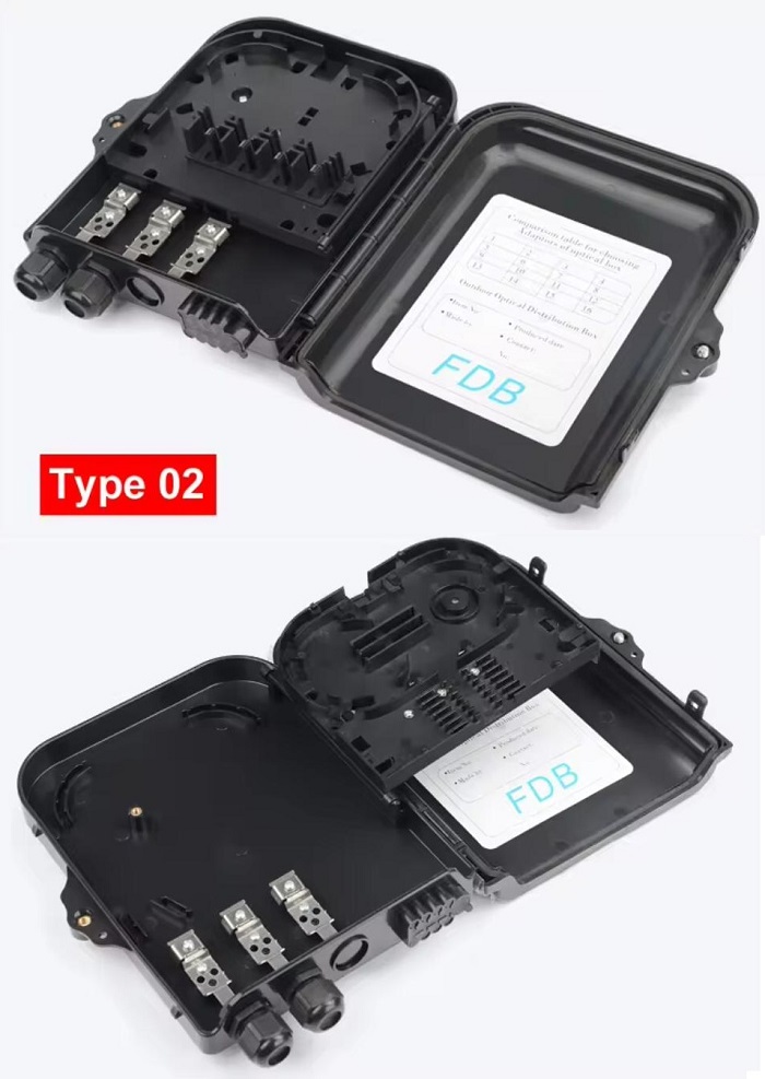 8 Core Fiber Optic Distribution Box Fiber Optic FTTH Terminal Box