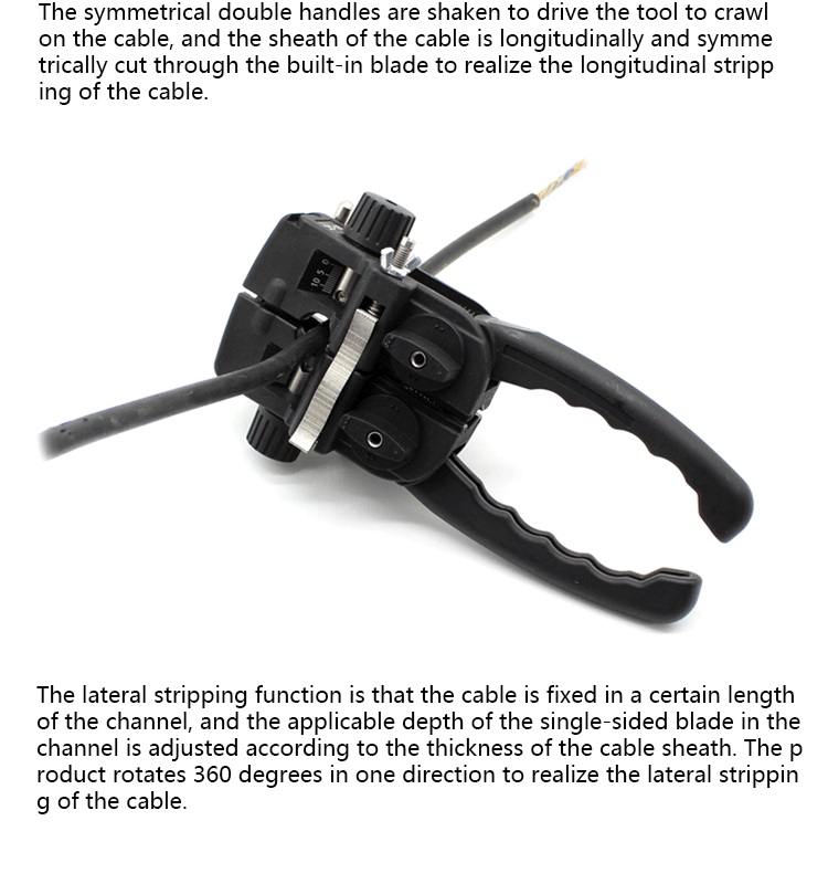 Fiber Cable construction tools Horizontal and vertical cable cutter TTG-10 Cable Stripper optical fiber optic tools