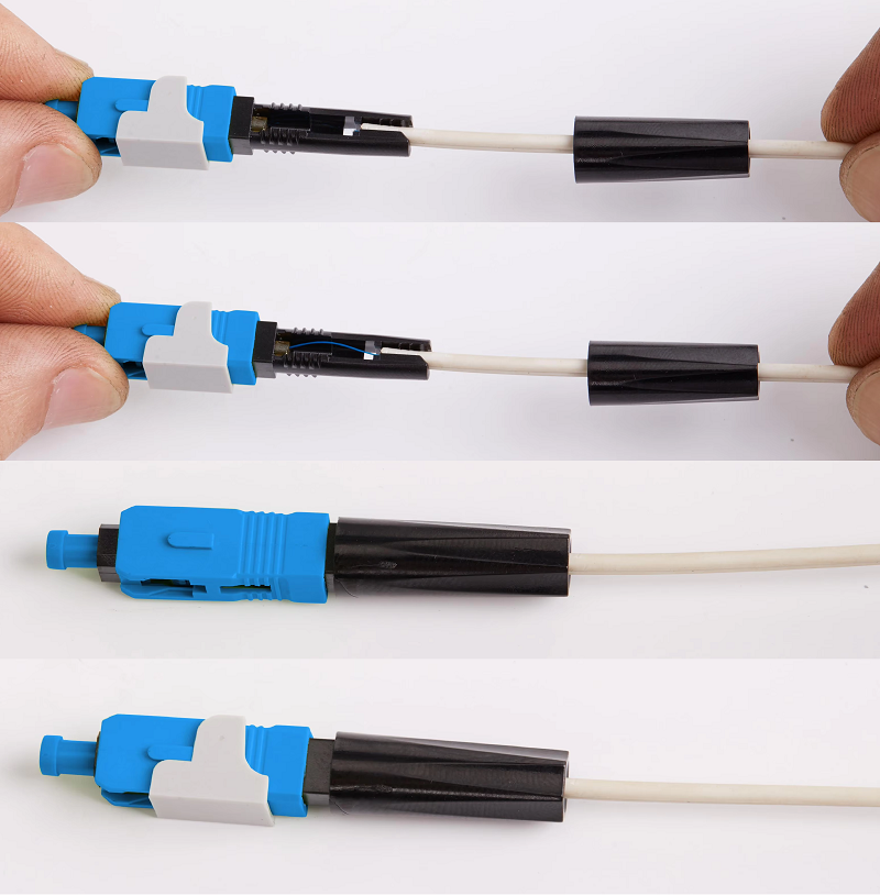 Fiber Optic Fast Connector Quick Coupler FTTH Optical Fiber Cold Connector